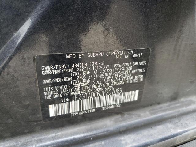 Photo 10 from auction – 2018 SUBARU CROSSTREK with VIN JF2GTADC6JH207089