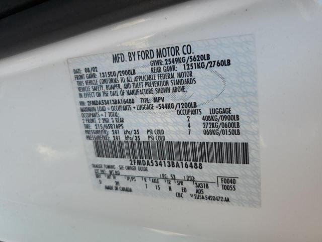 Photo 10 from auction – 2003 FORD WINDSTAR S with VIN 2FMDA53413BA16488