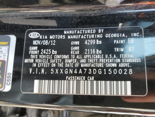 Photo 10 from auction – 2013 KIA OPTIMA EX with VIN 5XXGN4A73DG150028