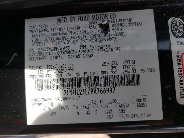 Photo 10 from auction – 2011 LINCOLN MKZ with VIN 3LNHL2JC7BR766997