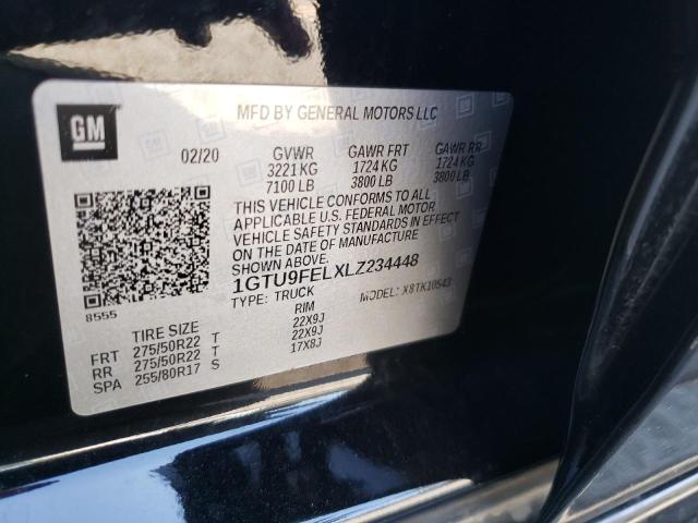 Photo 10 from auction – 2020 GMC DENALI with VIN 1GTU9FELXLZ234448