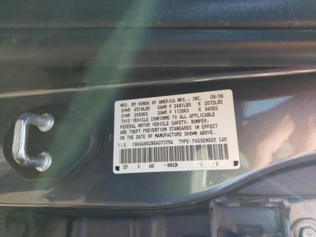 Photo 10 from auction – 2006 ACURA 3.2TL with VIN 19UUA66296A073754
