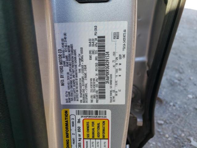 Photo 10 from auction – 2016 FORD FUSION TIT with VIN 3FA6P0K93GR391534
