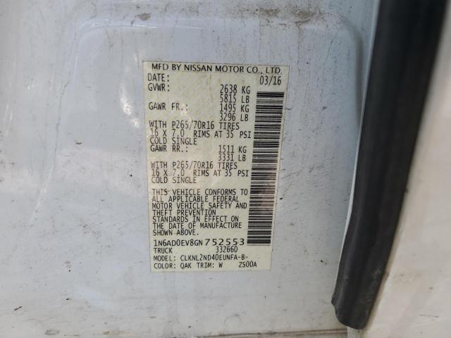 Photo 10 from auction – 2016 NISSAN FRONTIER S with VIN 1N6AD0EV8GN752553