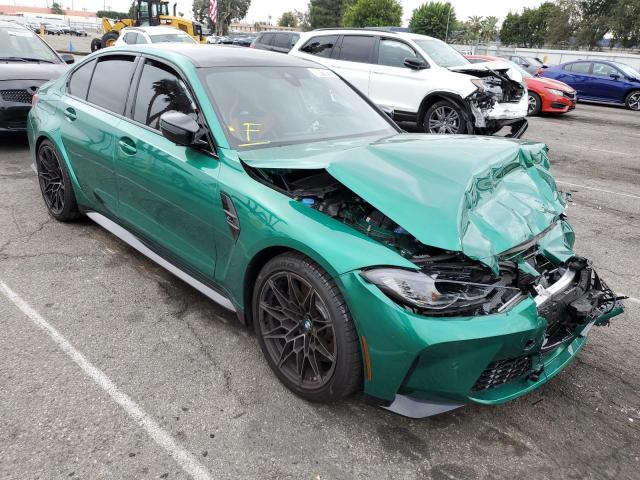 BMW M3 COMPETI 2022 with VIN WBS33AY04NFM05919 - Photo from auction