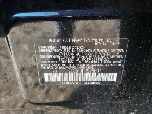 Photo 10 from auction – 2015 SUBARU FORESTER 2 with VIN JF2SJADC9FH578691