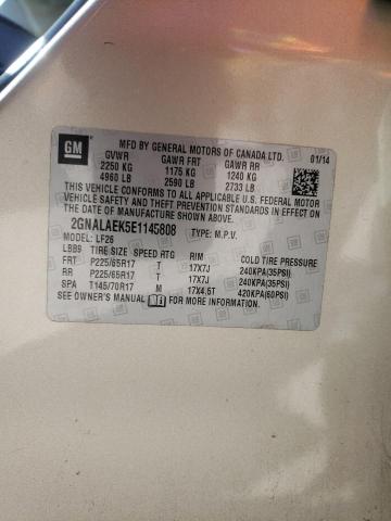 Photo 10 from auction – 2014 CHEVROLET EQUINOX LS with VIN 2GNALAEK5E1145808
