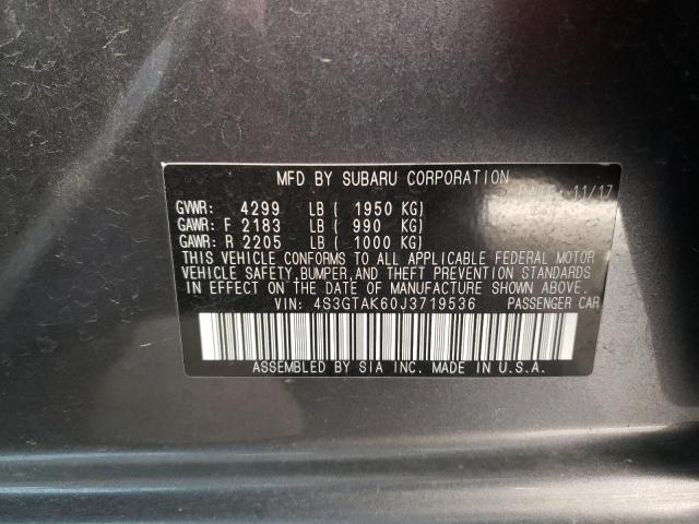 Photo 10 from auction – 2018 SUBARU IMPREZA SP with VIN 4S3GTAK60J3719536