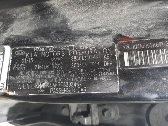 Photo 10 from auction – 2015 KIA FORTE LX with VIN KNAFK4A67F5393437