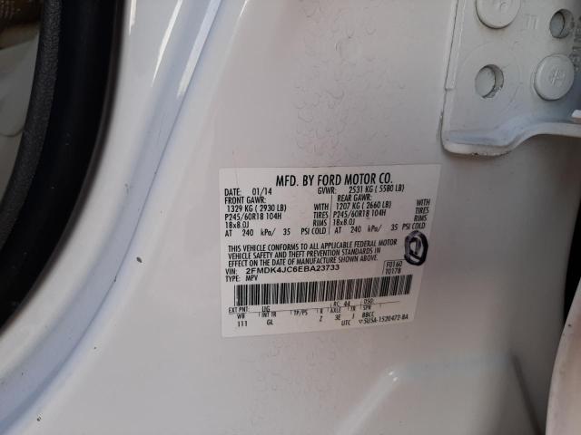 Photo 10 from auction – 2014 FORD EDGE SEL with VIN 2FMDK4JC6EBA23733