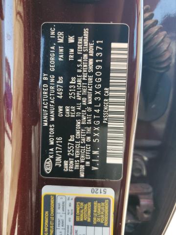 Photo 10 from auction – 2016 KIA OPTIMA LX with VIN 5XXGT4L3XGG091371
