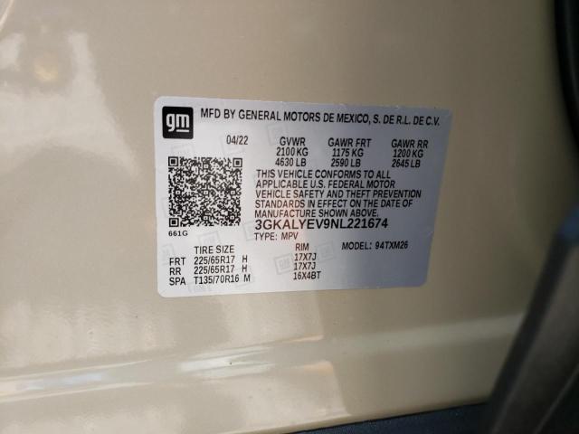 Photo 10 from auction – 2022 GMC TERRAIN AT with VIN 3GKALYEV9NL221674