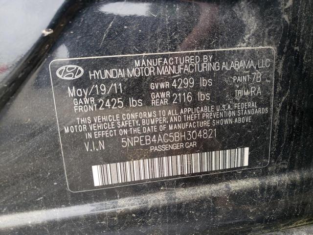 Photo 10 from auction – 2011 HYUNDAI SONATA GLS with VIN 5NPEB4AC5BH304821