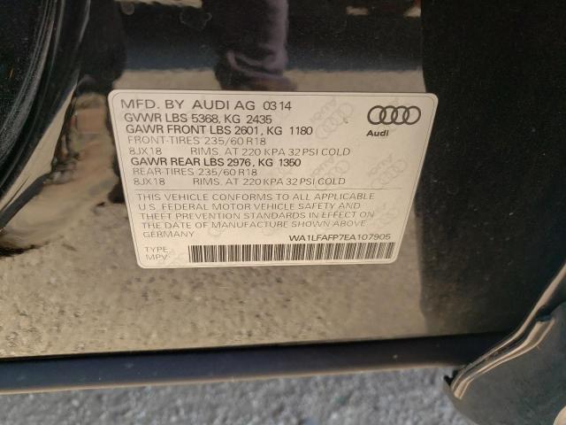 Photo 10 from auction – 2014 AUDI Q5 PREMIUM with VIN WA1LFAFP7EA107905