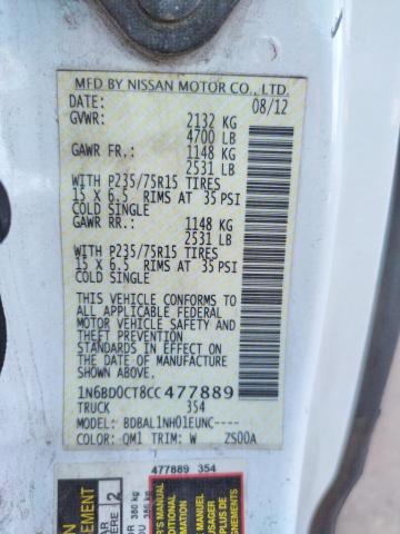 Photo 10 from auction – 2012 NISSAN FRONTIER S with VIN 1N6BD0CT8CC477889