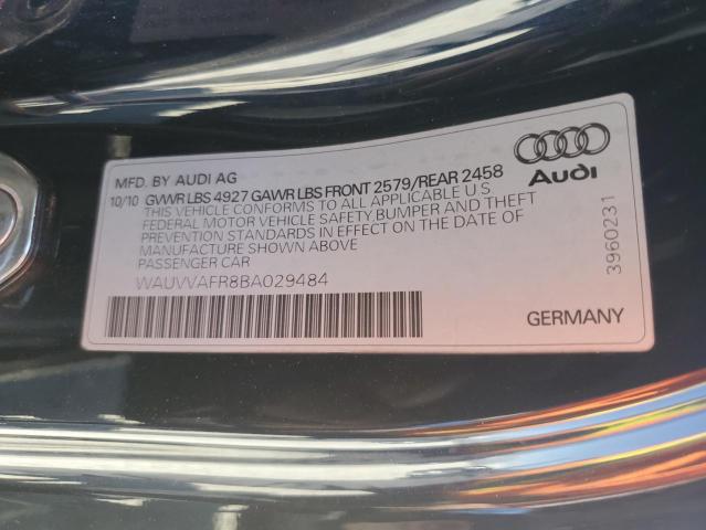 Photo 10 from auction – 2011 AUDI S5 PRESTIG with VIN WAUVVAFR8BA029484