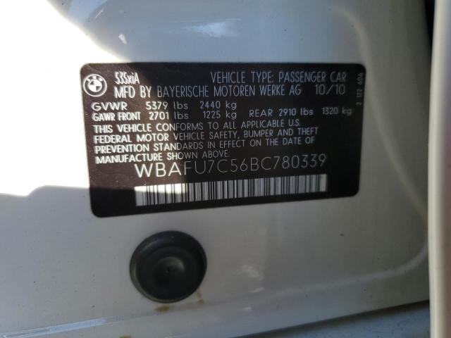 Photo 10 from auction – 2011 BMW 535 XI with VIN WBAFU7C56BC780339