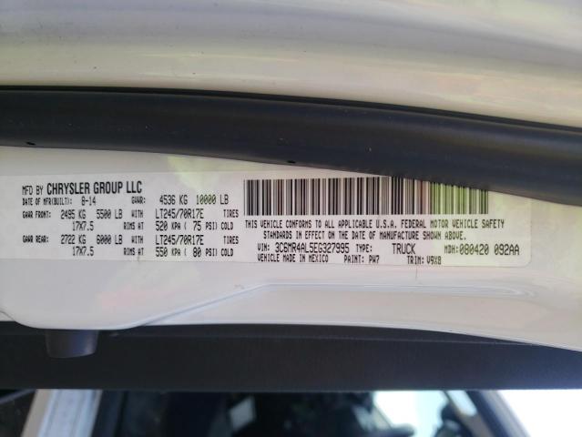 Photo 10 from auction – 2014 RAM 2500 ST with VIN 3C6MR4AL5EG327995