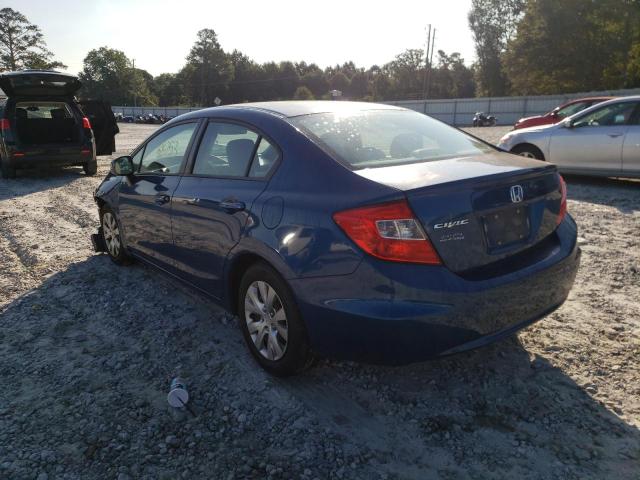 Photo 3 from auction – 2012 HONDA CIVIC LX with VIN 2HGFB2F58CH564421