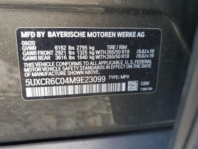 Photo 10 from auction – 2021 BMW X5 XDRIVE4 with VIN 5UXCR6C04M9E23099