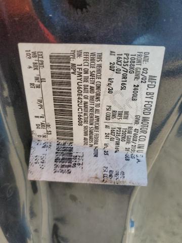 Photo 10 from auction – 2002 FORD EXPLORER S with VIN 1FMYU60E42UC16608