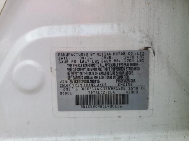 Photo 10 from auction – 2016 NISSAN VERSA NOTE with VIN 3N1CE2CP8GL400116