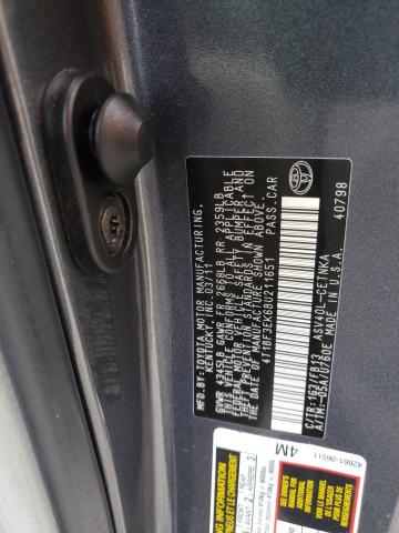 Photo 10 from auction – 2011 TOYOTA CAMRY BASE with VIN 4T1BF3EK6BU211651