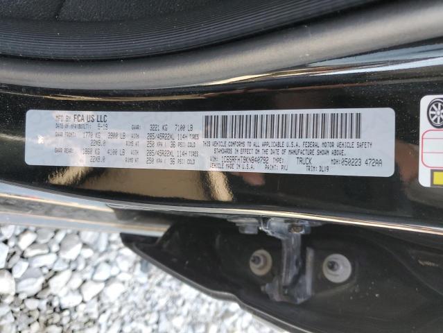 Photo 10 from auction – 2019 RAM 1500 LIMIT with VIN 1C6SRFHT9KN840792