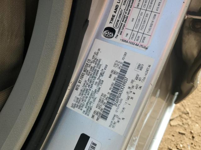 Photo 10 from auction – 2012 FORD FUSION with VIN 3FAHP0JA5CR249037