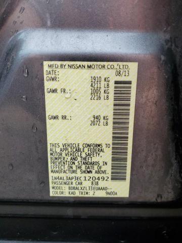 Photo 10 from auction – 2014 NISSAN ALTIMA 2.5 with VIN 1N4AL3AP3EC120492