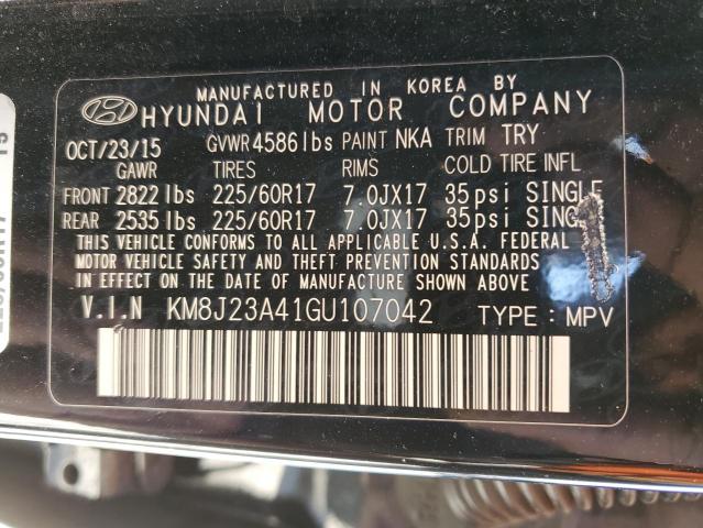 Photo 10 from auction – 2016 HYUNDAI TUCSON SE with VIN KM8J23A41GU107042