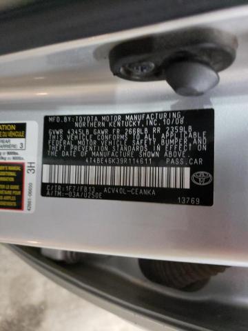 Photo 10 from auction – 2009 TOYOTA CAMRY BASE with VIN 4T4BE46K39R114611