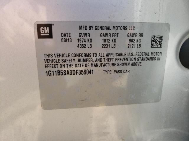Photo 10 from auction – 2013 CHEVROLET MALIBU LS with VIN 1G11B5SA9DF356041