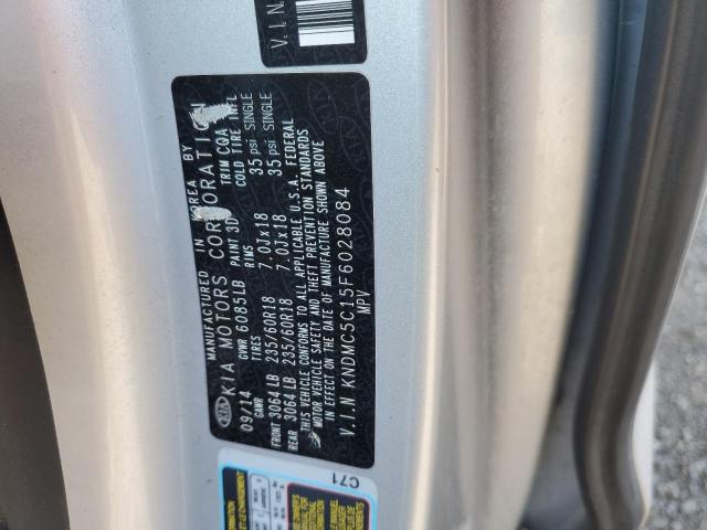 Photo 10 from auction – 2015 KIA SEDONA EX with VIN KNDMC5C15F6028084