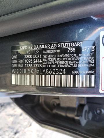 Photo 10 from auction – 2014 MERCEDES-BENZ E 350 with VIN WDDHF5KBXEA862324