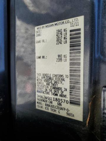 Photo 10 from auction – 2012 NISSAN ALTIMA BAS with VIN 1N4AL2AP1CC180570