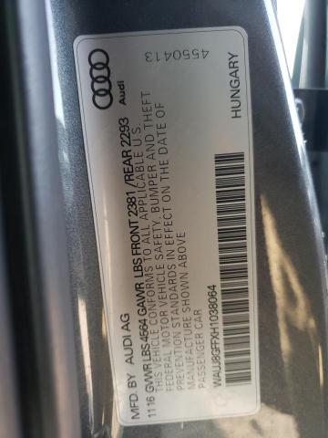 Photo 10 from auction – 2017 AUDI A3 PREMIUM with VIN WAUJ8GFFXH1038064