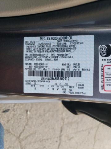 Photo 10 from auction – 2011 MERCURY MILAN with VIN 3MEHM0HA8BR602912