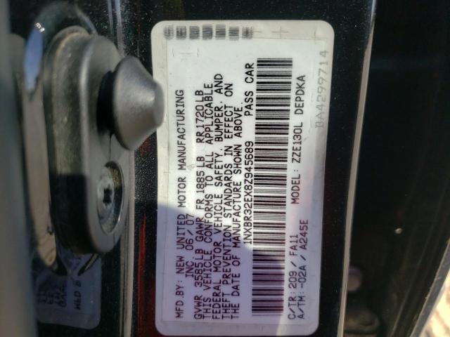 Photo 10 from auction – 2008 TOYOTA COROLLA CE with VIN 1NXBR32EX8Z945689