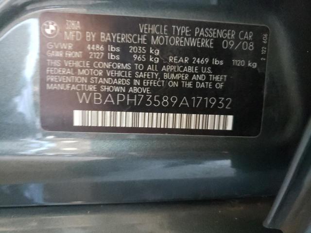 Photo 10 from auction – 2009 BMW 328 I with VIN WBAPH73589A171932