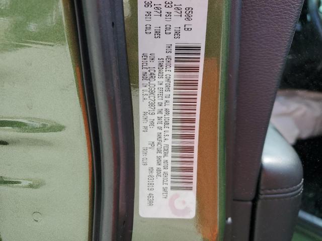Photo 10 from auction – 2019 DODGE DURANGO GT with VIN 1C4RDJDG8KC738719