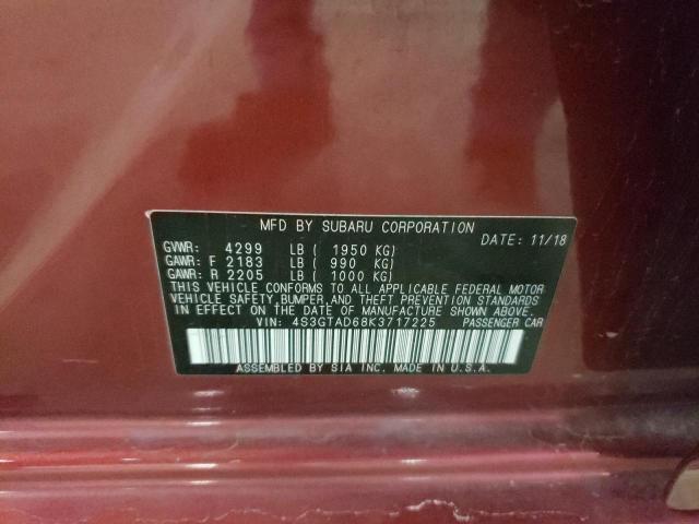 Photo 10 from auction – 2019 SUBARU IMPREZA PR with VIN 4S3GTAD68K3717225