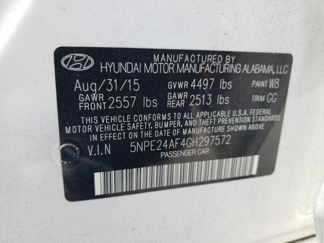 Photo 10 from auction – 2016 HYUNDAI SONATA with VIN 5NPE24AF4GH297572