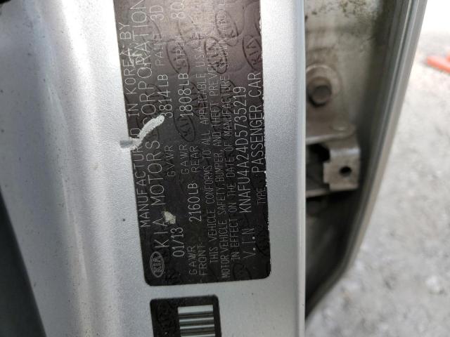Photo 10 from auction – 2013 KIA FORTE EX with VIN KNAFU4A24D5735219