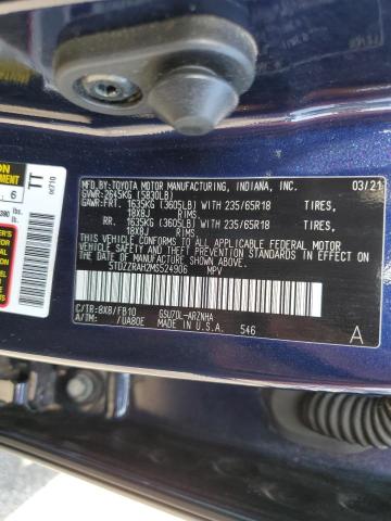 Photo 10 from auction – 2021 TOYOTA HIGHLANDER with VIN 5TDZZRAH2MS524906