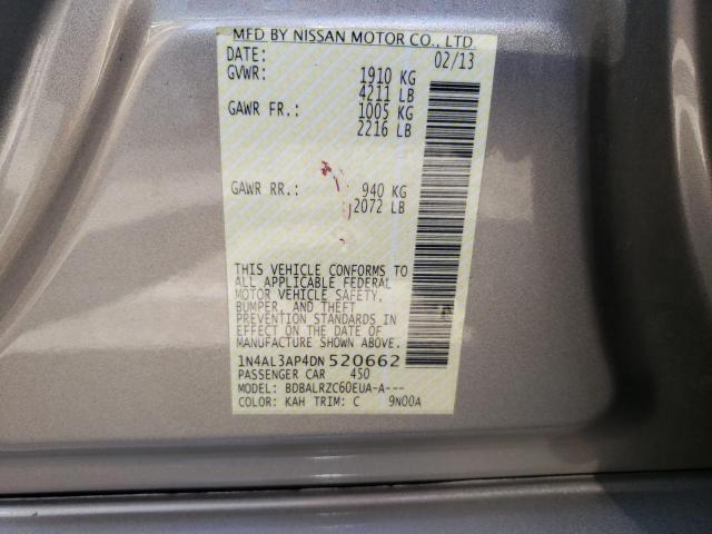 Photo 10 from auction – 2013 NISSAN ALTIMA 2.5 with VIN 1N4AL3AP4DN520662