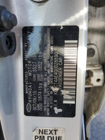 Photo 10 from auction – 2016 HYUNDAI ACCENT SE with VIN KMHCT4AE4GU028890