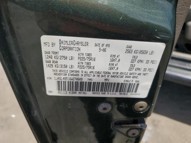 Photo 10 from auction – 2006 JEEP LIBERTY SP with VIN 1J4GL48516W270609
