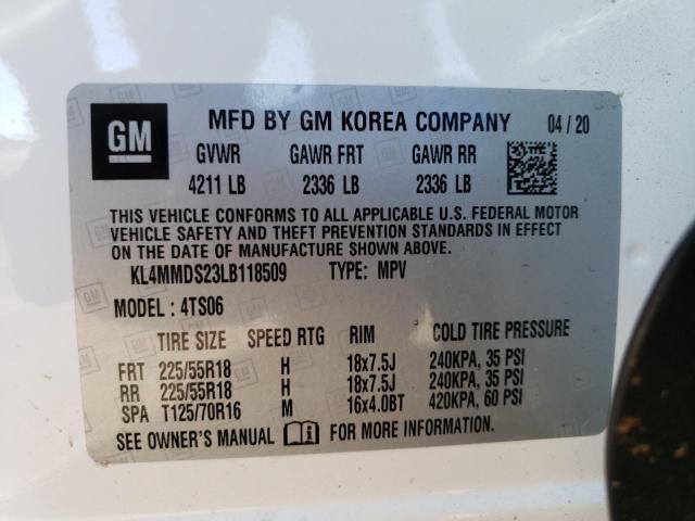 Photo 10 from auction – 2020 BUICK ENCORE GX with VIN KL4MMDS23LB118509