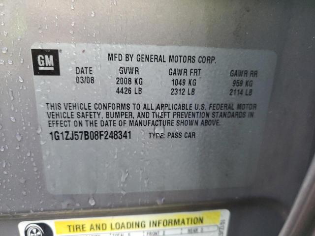 Photo 10 from auction – 2008 CHEVROLET MALIBU 2LT with VIN 1G1ZJ57B08F248341